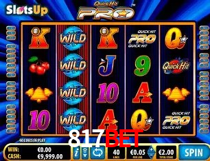 Jackpots e promoções na 817bet